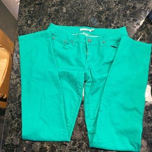 Kelly green Prana cropped pants